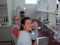 Obraz przedstawiający "Młodzi naukowcy" z Liceum Ogólnokształcącego w Lubaczowie