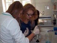 Obraz przedstawiający "Młodzi naukowcy" z Liceum Ogólnokształcącego w Lubaczowie