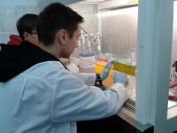 Obraz przedstawiający "Młodzi naukowcy" z Liceum Ogólnokształcącego w Lubaczowie