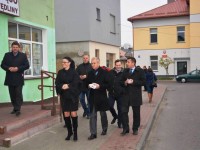 Obraz przedstawiający Grzegorz Napieralski i Tomasz Kamiński wspierali w Lubaczowie kandydatów SLD