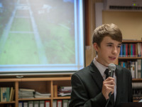 Obraz przedstawiający Wieczór poezji francuskiej w MBP w Lubaczowie - zobacz zdjęcia