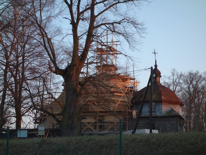 Obraz przedstawiający Cerkiew w Nowym Bruśnie odzyskuje dawny blask
