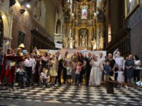 Obraz przedstawiający Uczniowie Zespołu Placówek im. Jana Pawła II wystąpili w Katedrze Lwowskiej