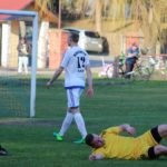 Obraz przedstawiający O klasa: Grad bramek w Narolu, przegrana Pogoni-Sokoła