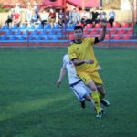 Obraz przedstawiający O klasa: Grad bramek w Narolu, przegrana Pogoni-Sokoła