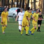 Obraz przedstawiający O klasa: Grad bramek w Narolu, przegrana Pogoni-Sokoła