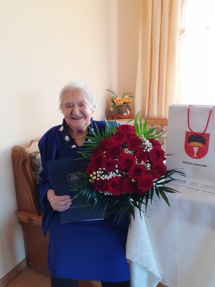 Obraz przedstawiający Katarzyna Załoga obchodziła setne urodziny