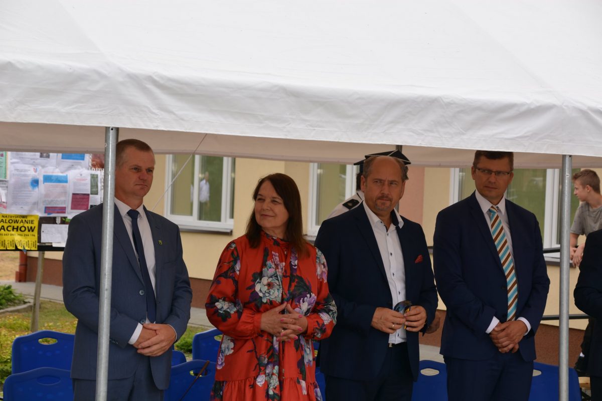 Obraz przedstawiający Uroczyste poświęcenie wozu strażackiego w Ułazowie