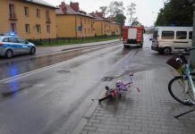 Potrącenie 7-letniej rowerzystki w Lubaczowie