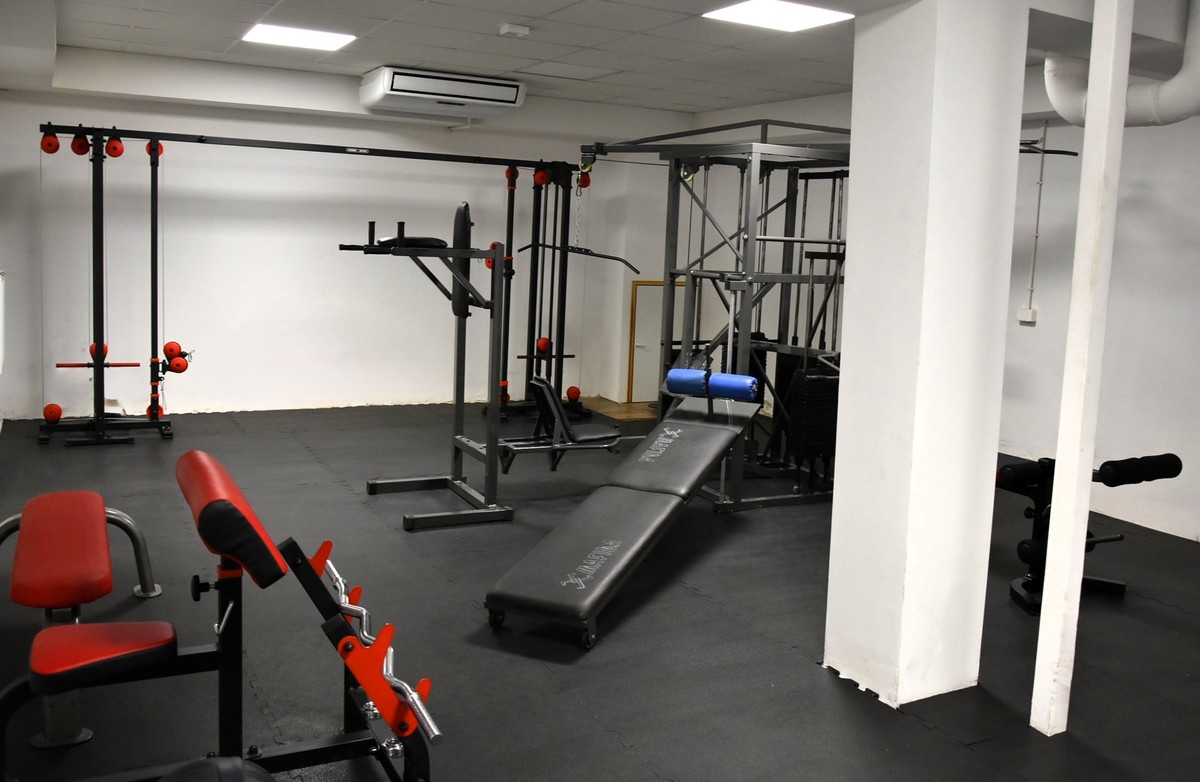 Obraz przedstawiający Nowa siłownia w Komendzie Powiatowej Policji w Lubaczowie