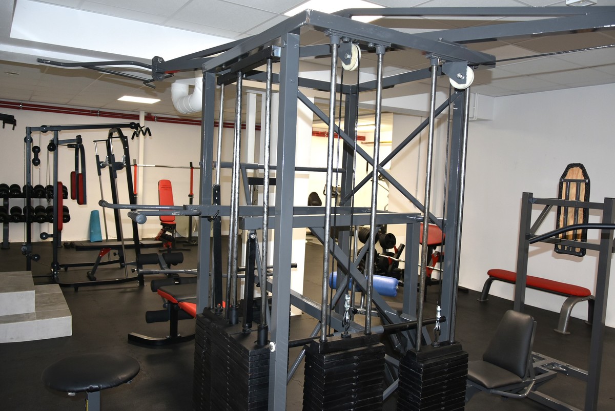 Obraz przedstawiający Nowa siłownia w Komendzie Powiatowej Policji w Lubaczowie