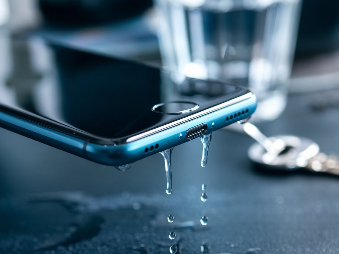Obraz przedstawiający Clear Wave: The Fast and Easy Fix for Water-Damaged Phone Speakers