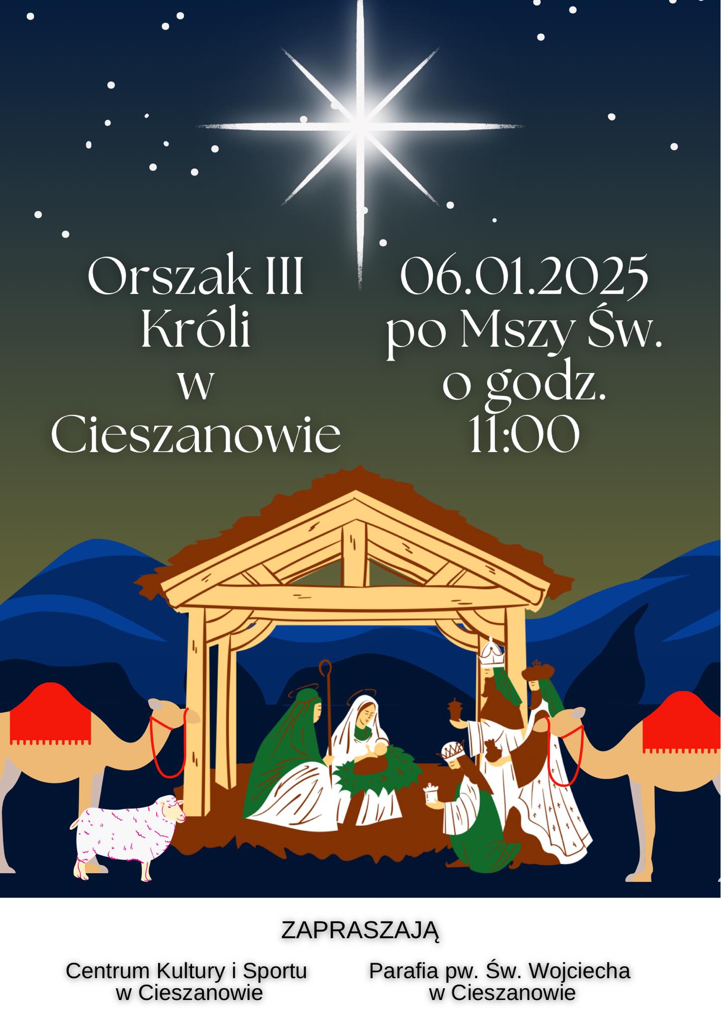 Obraz przedstawiający Trzej Królowie ponownie zawitają do Cieszanowa [ZAPOWIEDŹ]