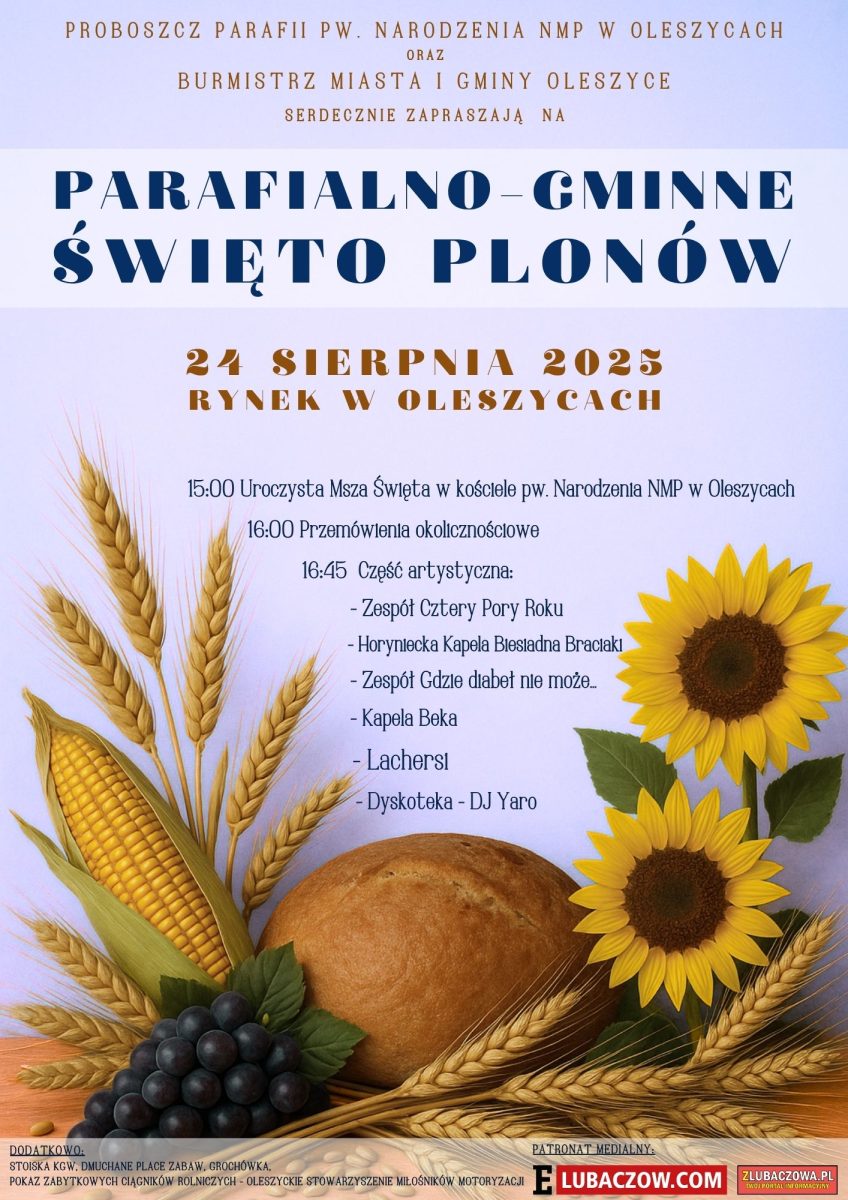 Obraz przedstawiający W niedzielę dożynki w Oleszycach, Narolu i Kobylnicy Wołoskiej