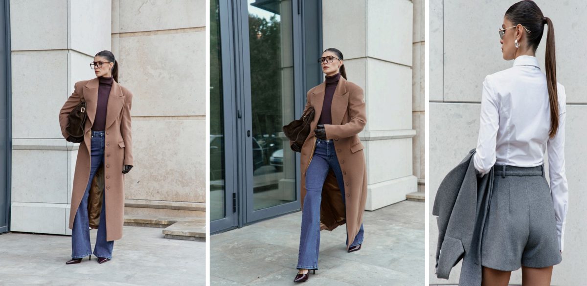 Obraz przedstawiający Szarość + brąz: duet kolorystyczny jesieni 2025 – 7 stylizacji od smart casual po weekend