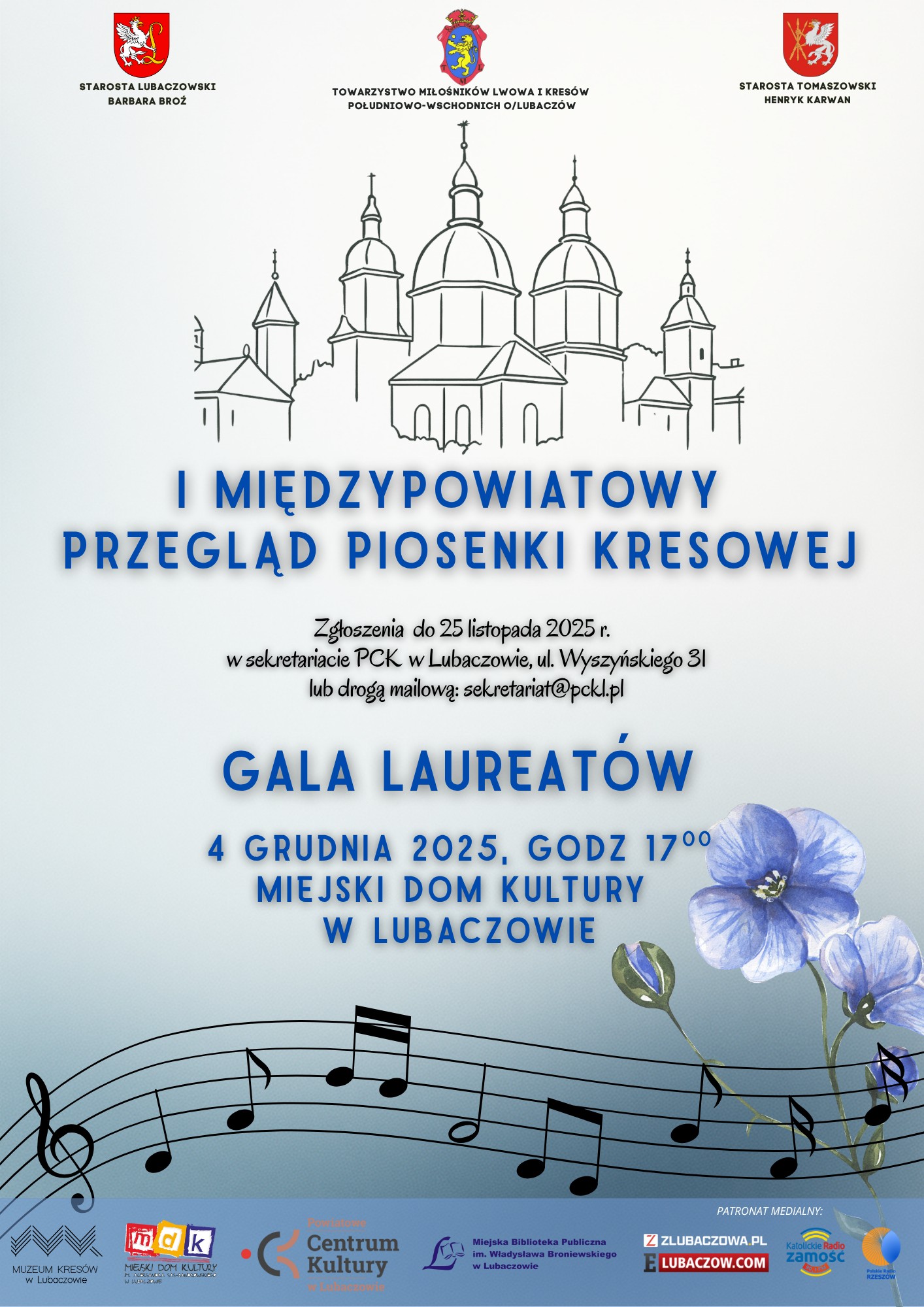 Obraz przedstawiający Przyjmowane są zgłoszenia do I Międzypowiatowego Przeglądu Piosenki Kresowej