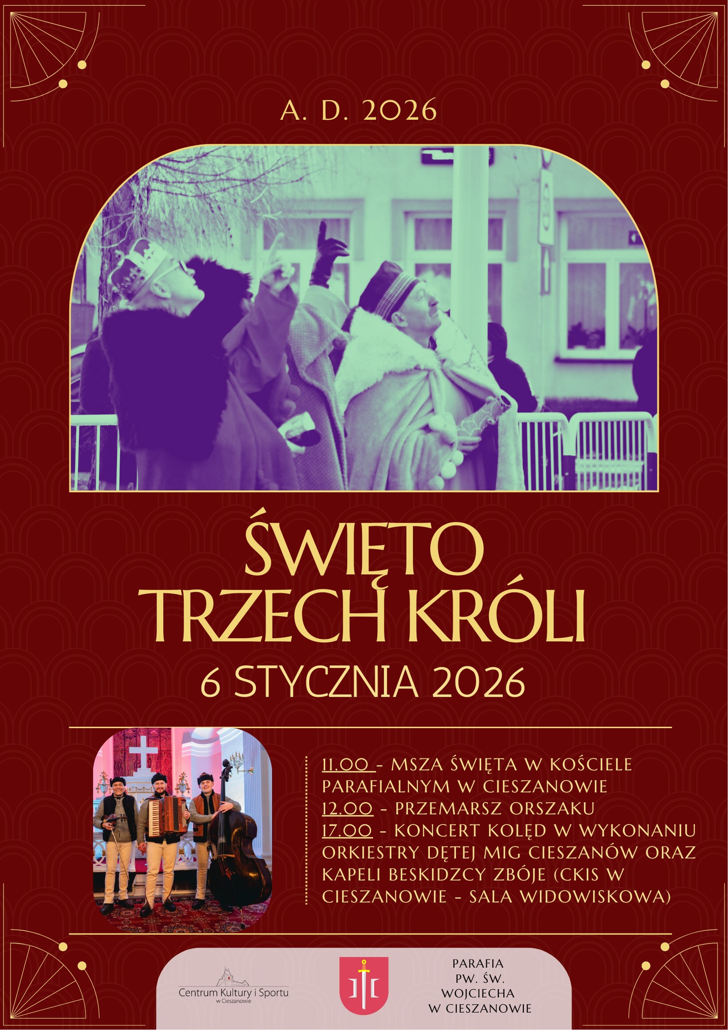 Obraz przedstawiający Orszak Trzech Króli ponownie także w Cieszanowie