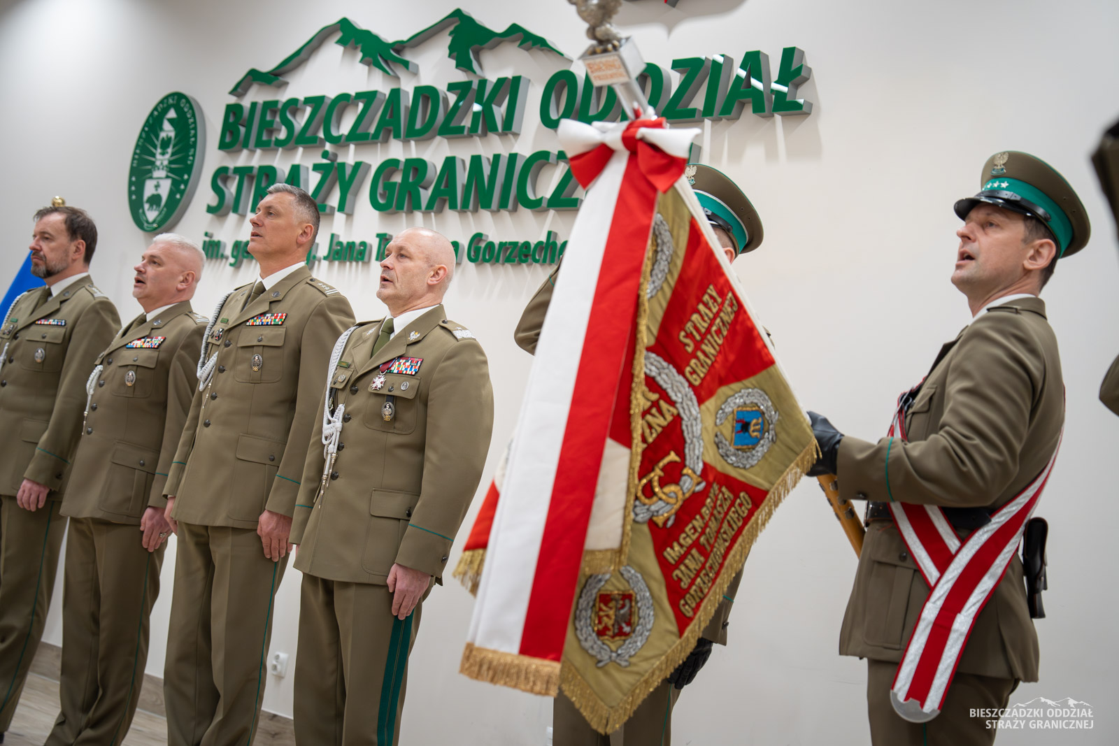 Obraz przedstawiający Pożegnanie zasłużonych funkcjonariuszy w BiOSG