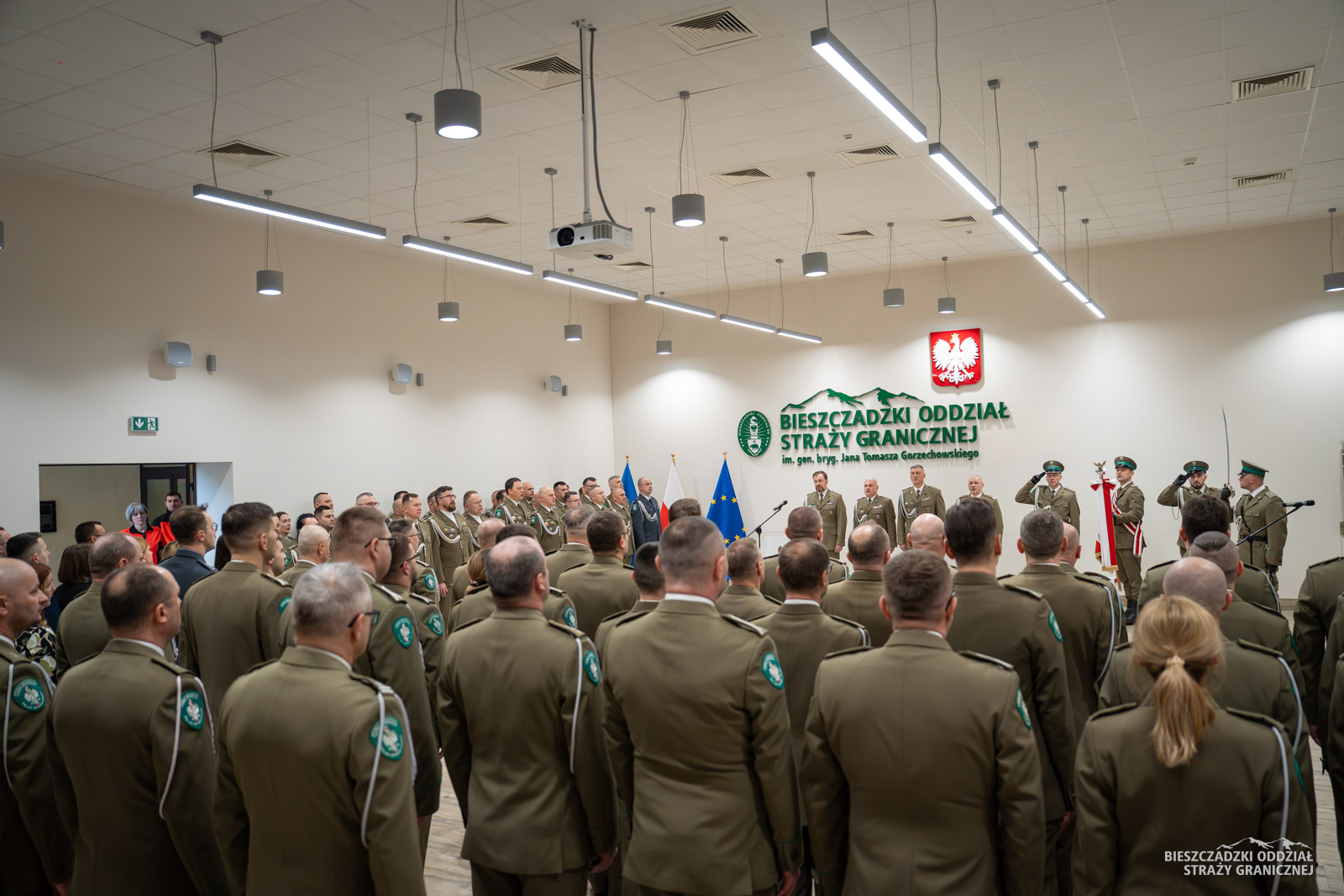 Obraz przedstawiający Pożegnanie zasłużonych funkcjonariuszy w BiOSG