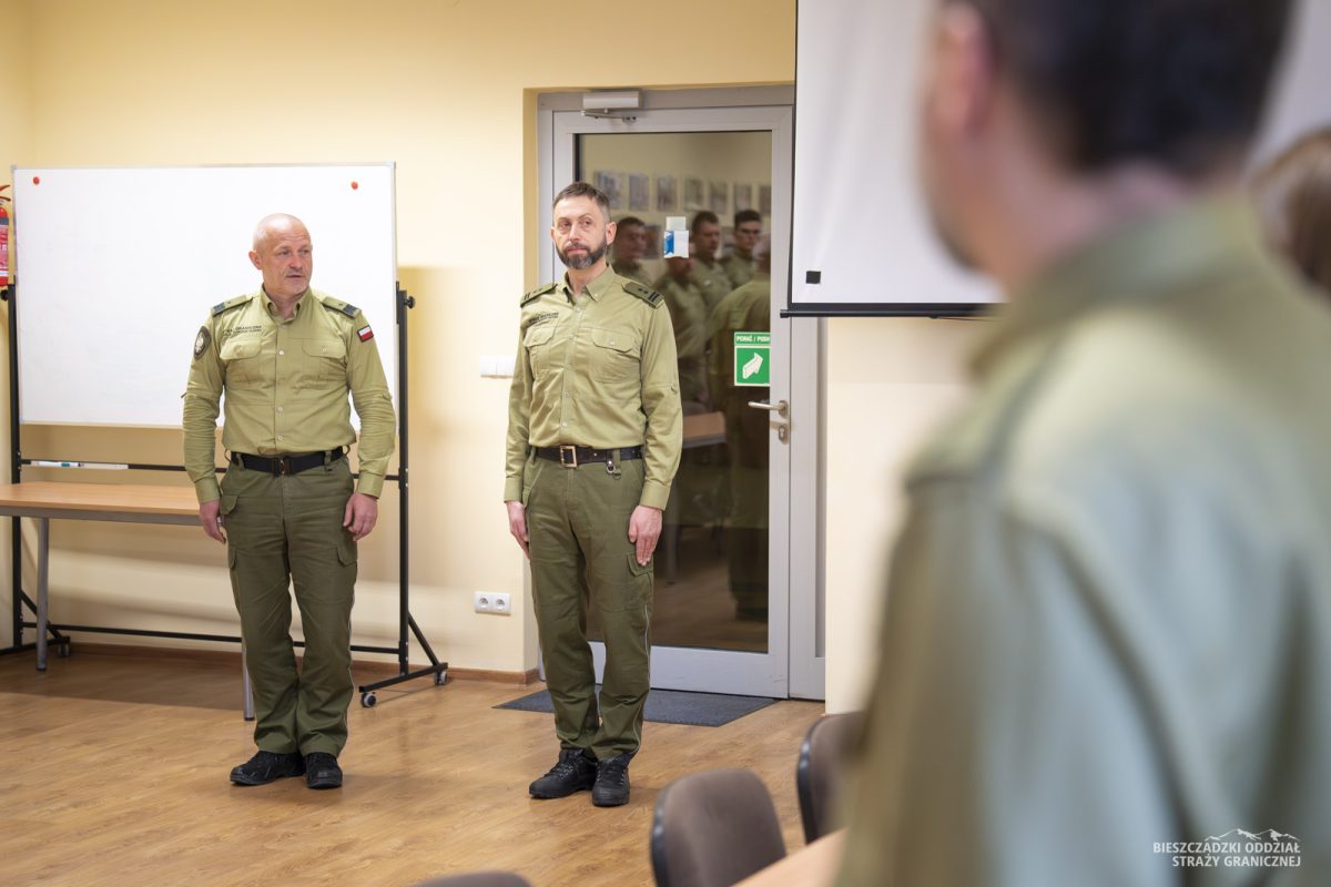 Obraz przedstawiający Nowy komendant placówki Straży Granicznej w Horyńcu-Zdroju