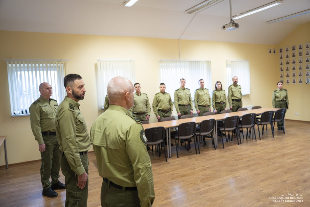 Obraz przedstawiający Nowy komendant placówki Straży Granicznej w Horyńcu-Zdroju