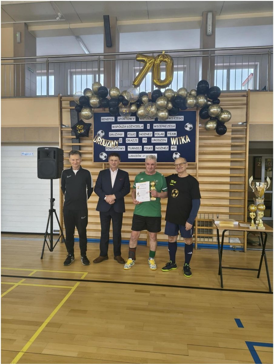 Obraz przedstawiający Sportowe święto i jubileusz Witolda Lachowskiego w Lubaczowie