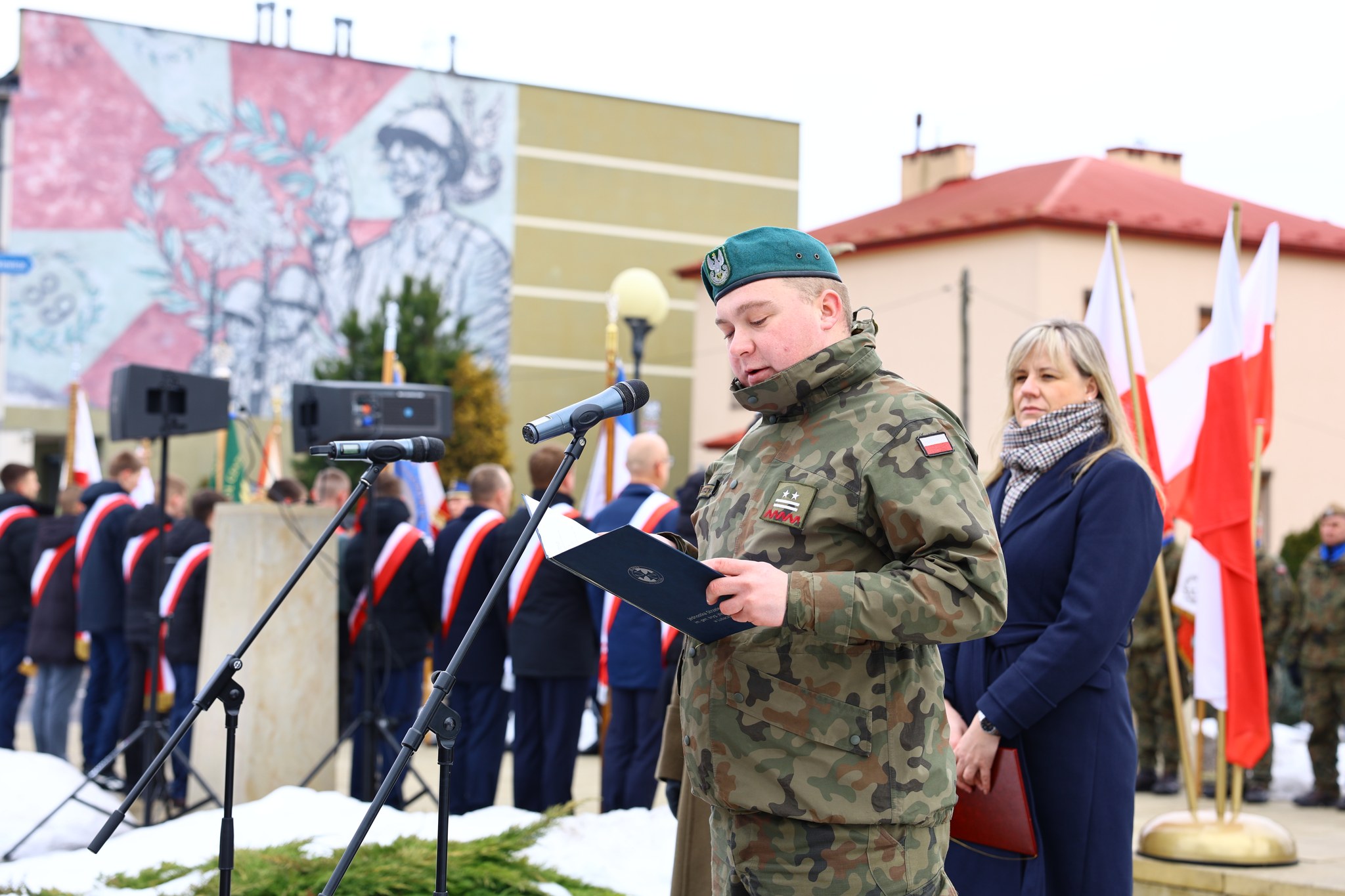 Obraz przedstawiający Lubaczów oddał hołd bohaterom Armii Krajowej [ZDJĘCIA]