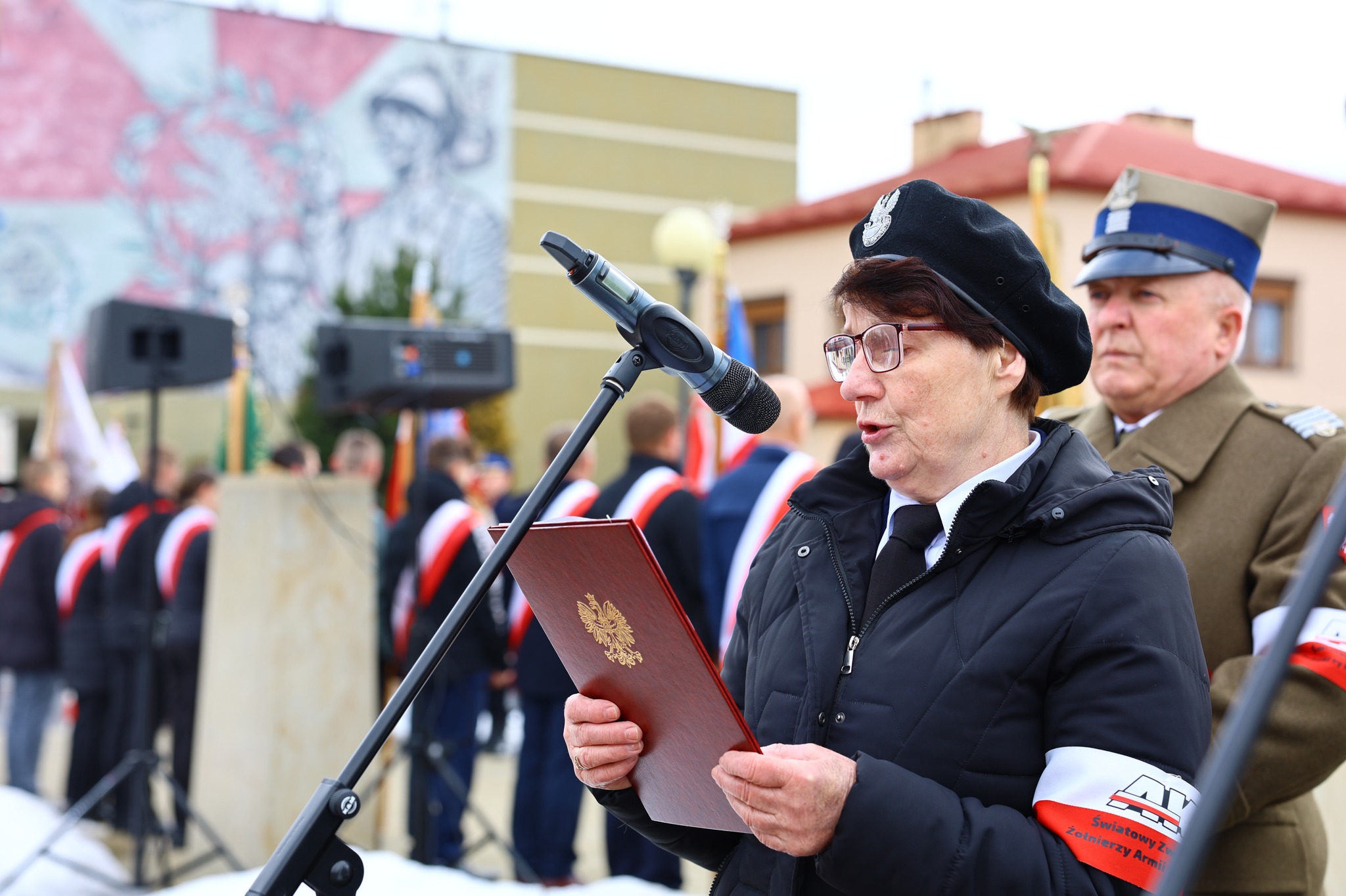 Obraz przedstawiający Lubaczów oddał hołd bohaterom Armii Krajowej [ZDJĘCIA]