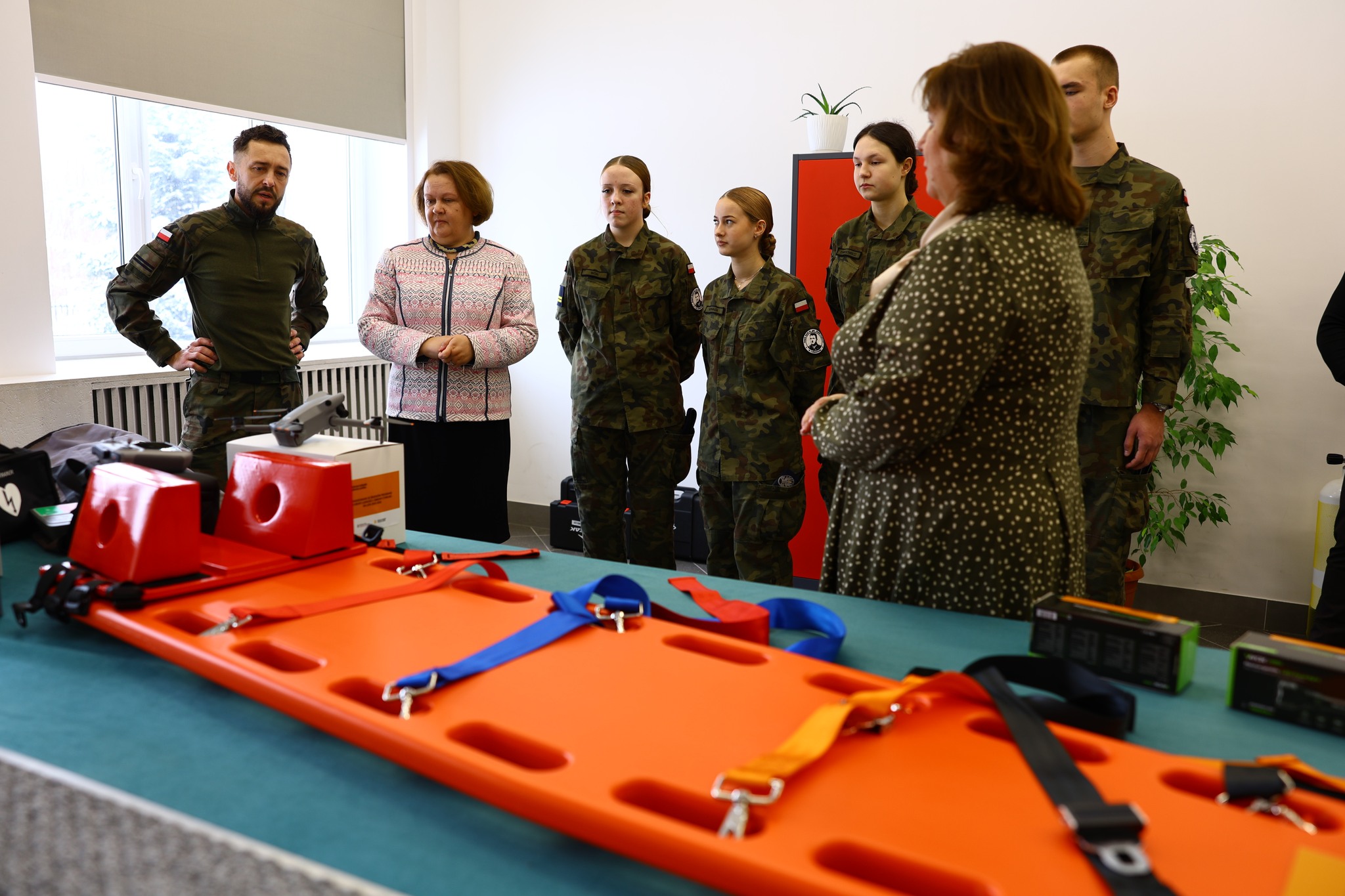 Obraz przedstawiający Klasy mundurowe ZS w Lubaczowie doposażone