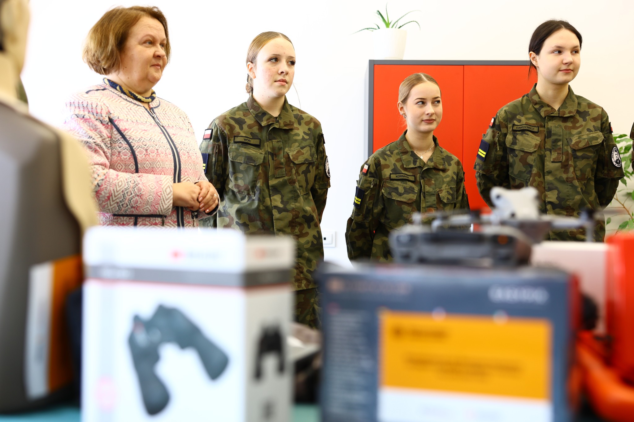 Obraz przedstawiający Klasy mundurowe ZS w Lubaczowie doposażone