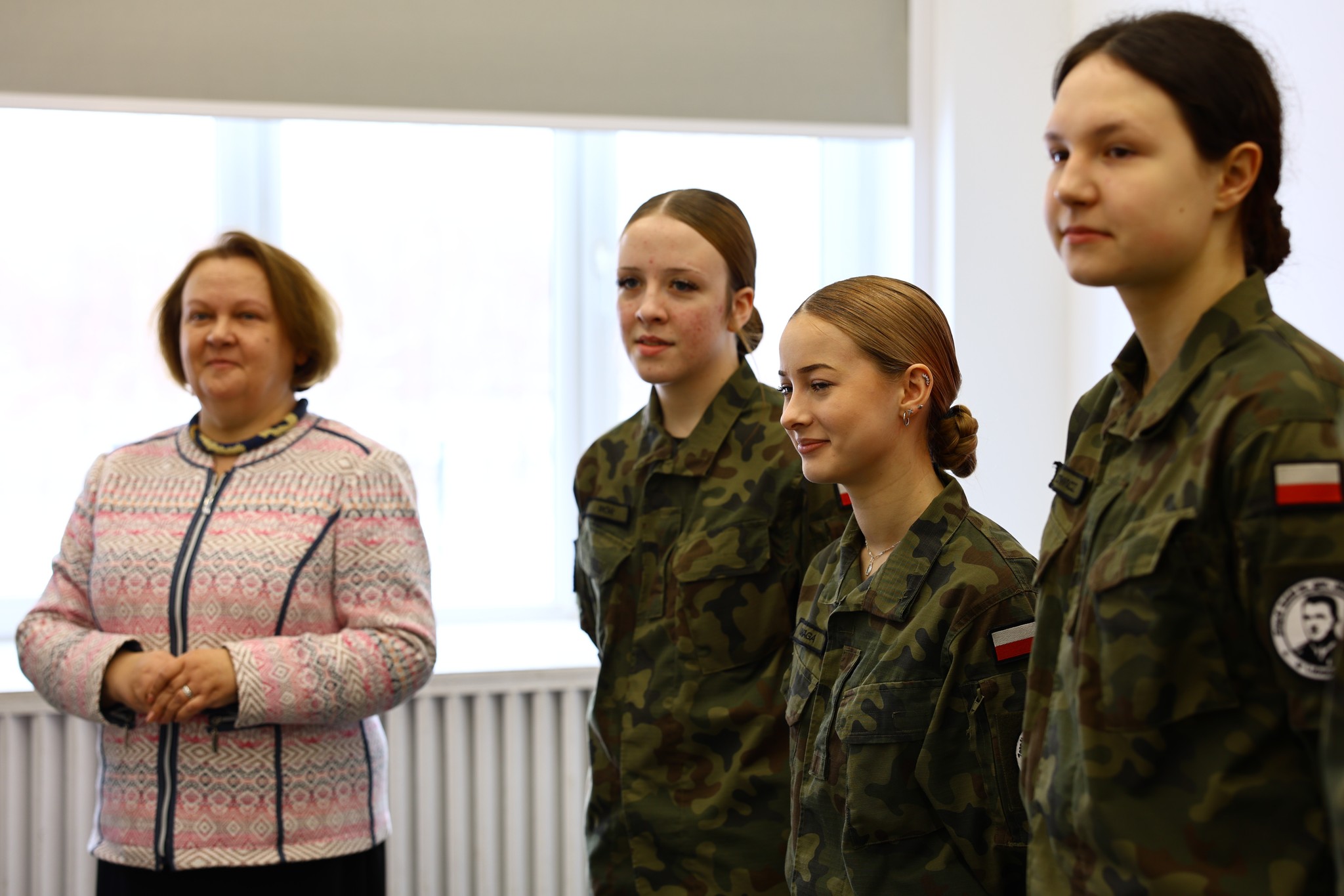 Obraz przedstawiający Klasy mundurowe ZS w Lubaczowie doposażone