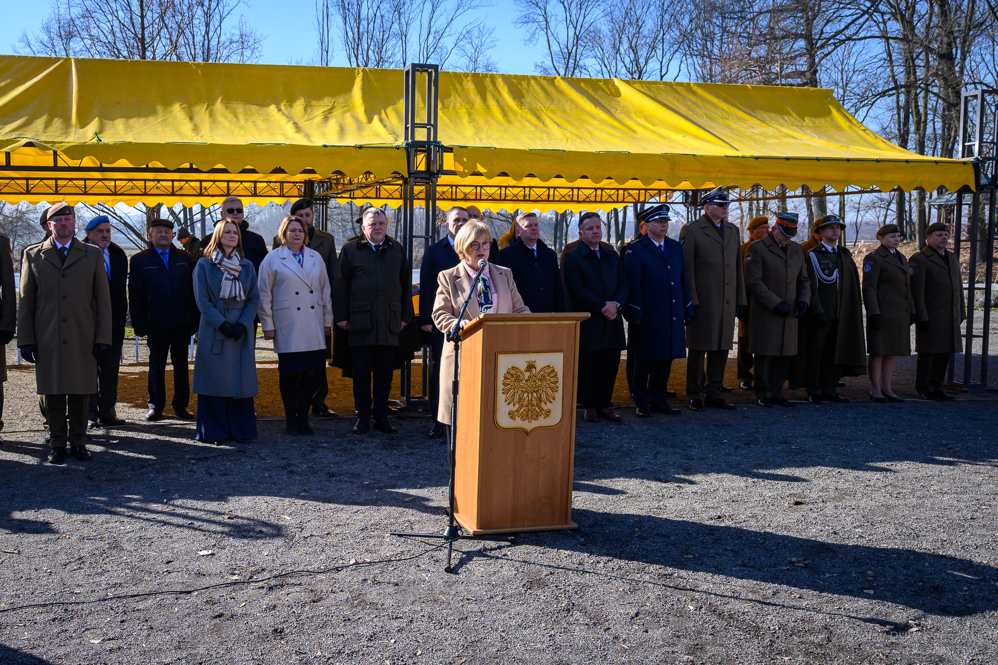 Obraz przedstawiający Żołnierze 20. Przemyskiej Brygady Obrony Terytorialnej złożyli przysięgę