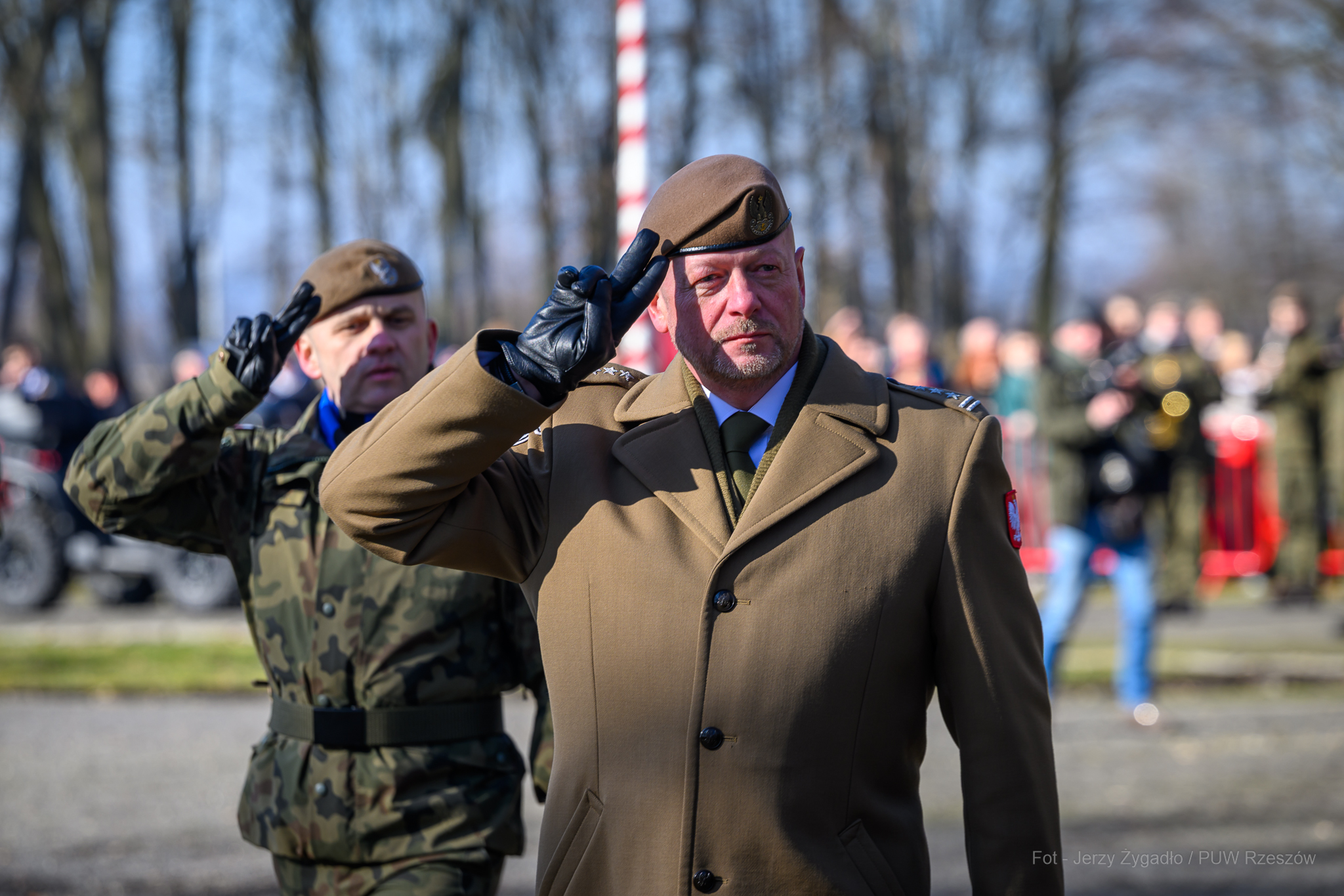 Obraz przedstawiający Żołnierze 20. Przemyskiej Brygady Obrony Terytorialnej złożyli przysięgę