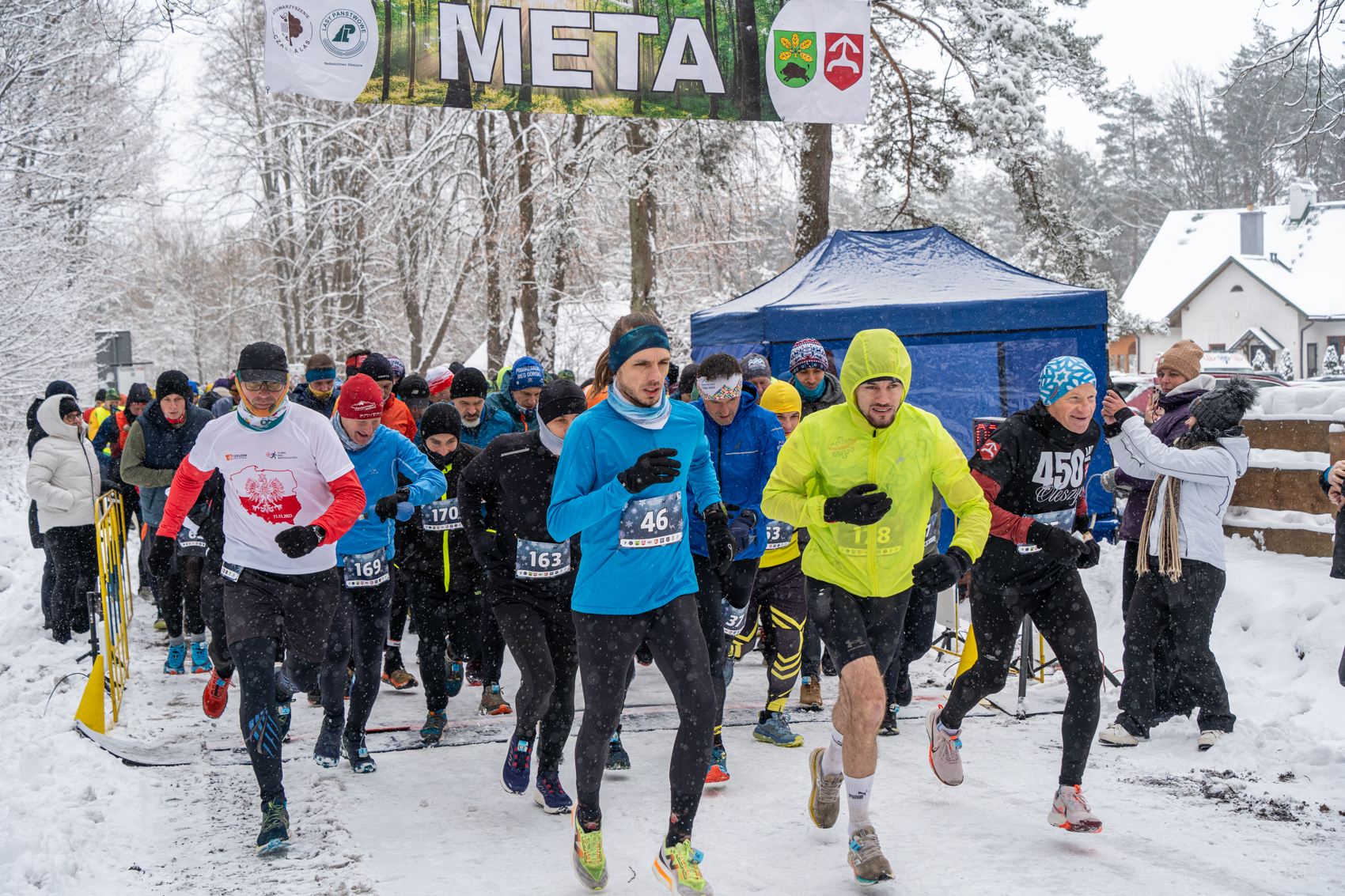 Obraz przedstawiający Sportowe emocje w zimowych warunkach - XI Trail Półmaraton i X Nordic Walking