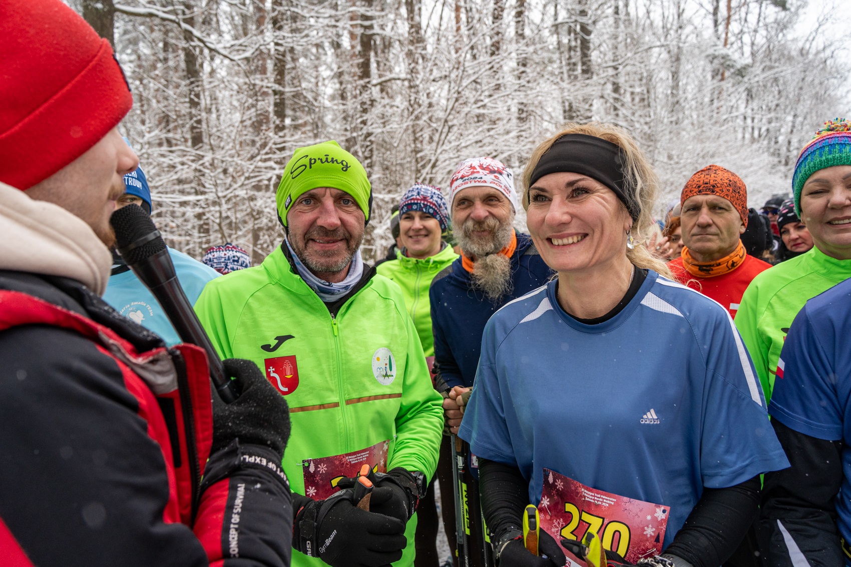 Obraz przedstawiający Sportowe emocje w zimowych warunkach - XI Trail Półmaraton i X Nordic Walking