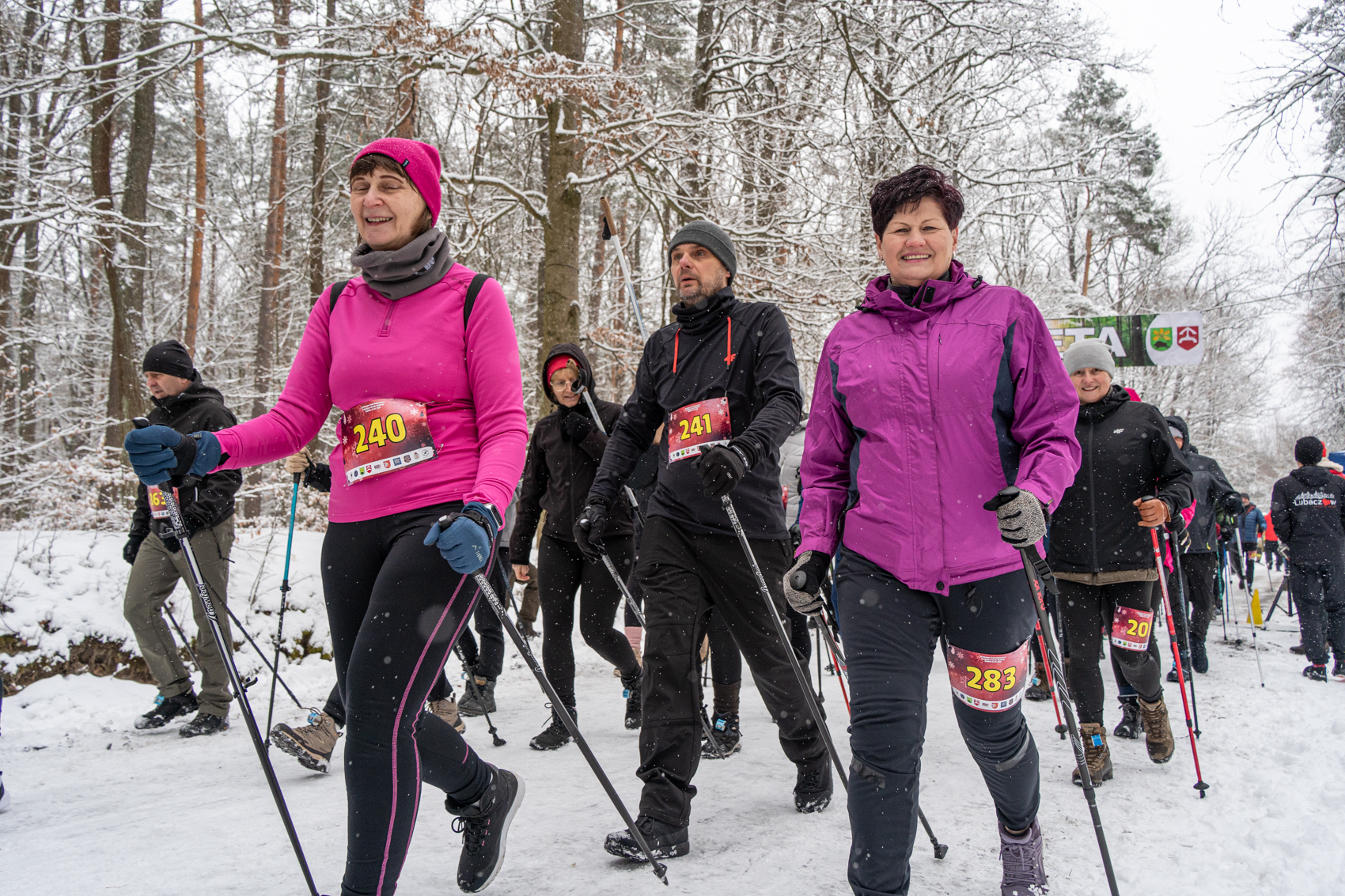 Obraz przedstawiający Sportowe emocje w zimowych warunkach - XI Trail Półmaraton i X Nordic Walking