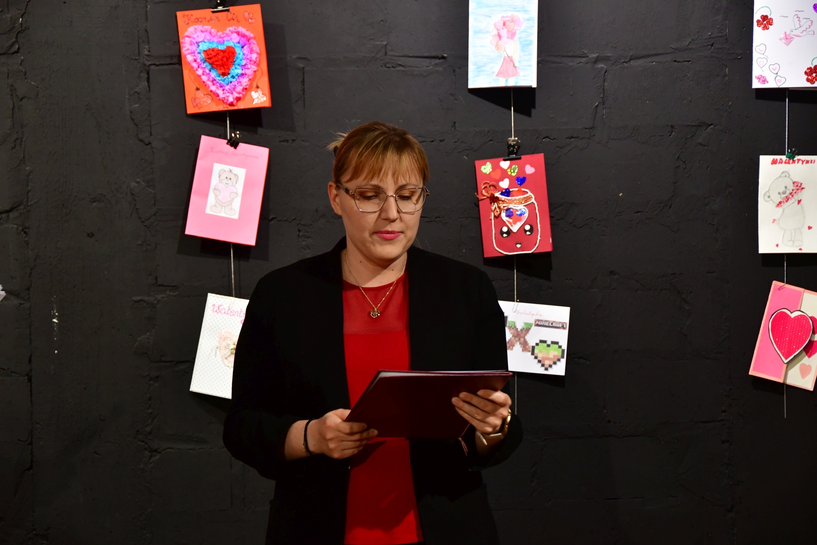 Obraz przedstawiający MDK Lubaczów: Wybrano najpiękniejsze Kartki Walentynkowe 