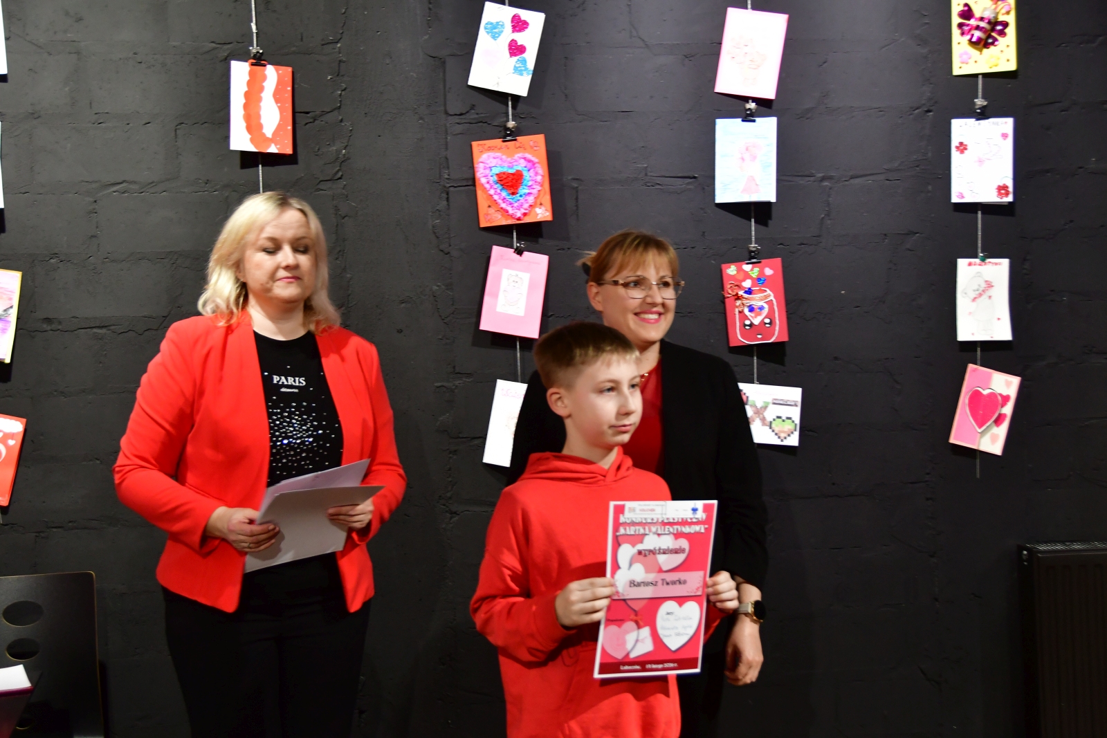 Obraz przedstawiający MDK Lubaczów: Wybrano najpiękniejsze Kartki Walentynkowe 