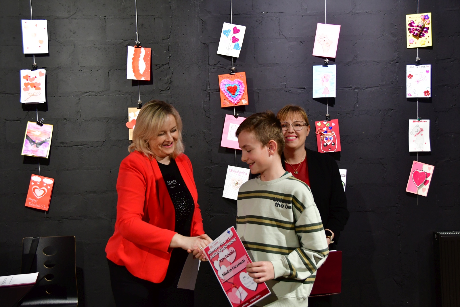 Obraz przedstawiający MDK Lubaczów: Wybrano najpiękniejsze Kartki Walentynkowe 