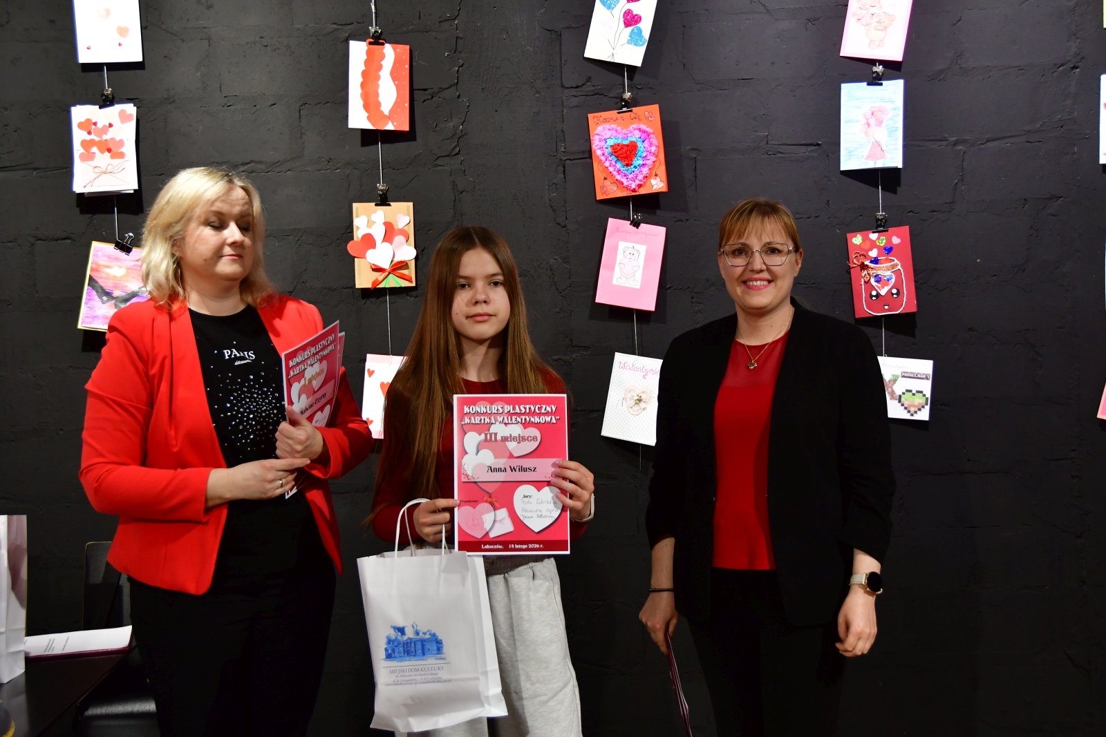 Obraz przedstawiający MDK Lubaczów: Wybrano najpiękniejsze Kartki Walentynkowe 