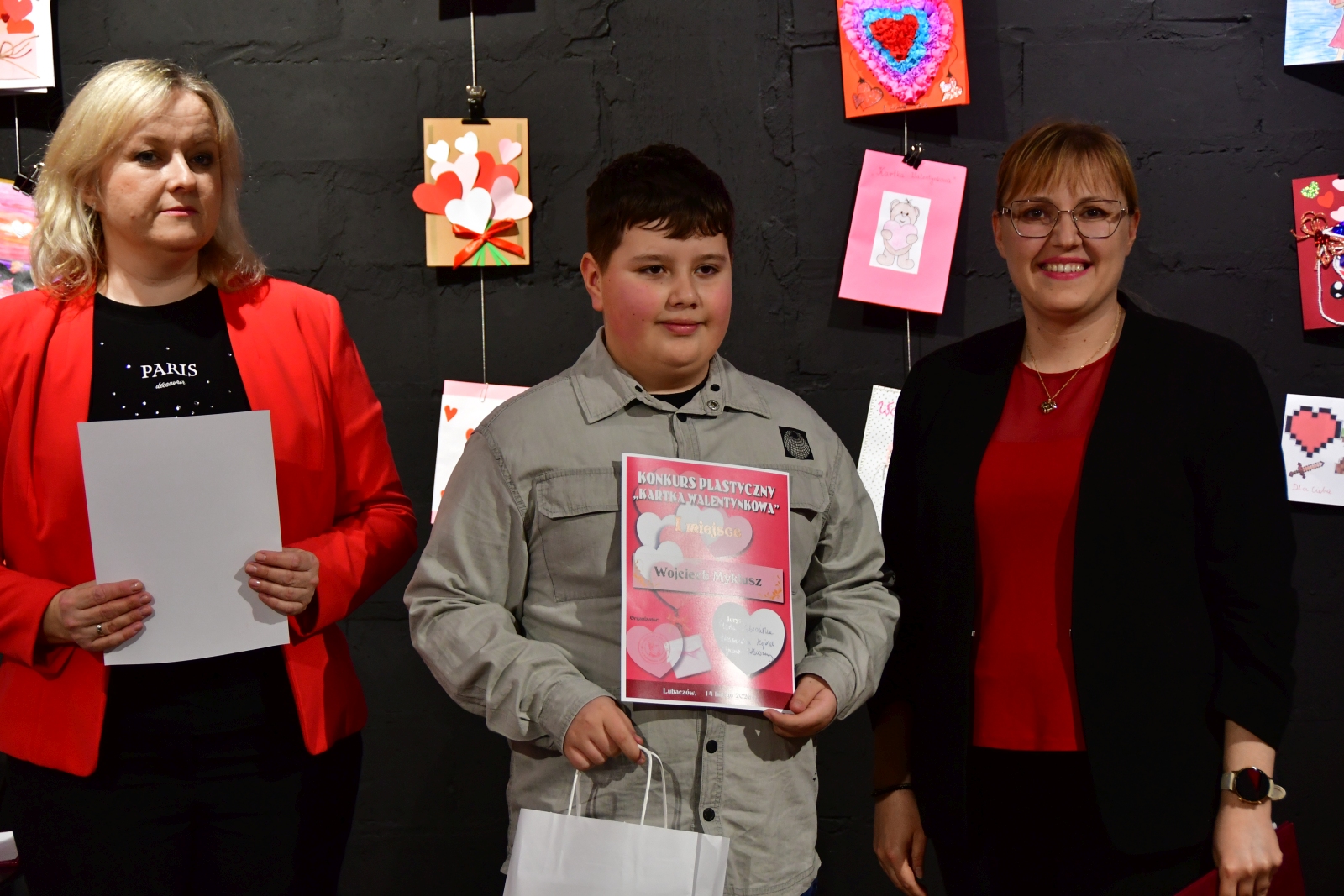 Obraz przedstawiający MDK Lubaczów: Wybrano najpiękniejsze Kartki Walentynkowe 