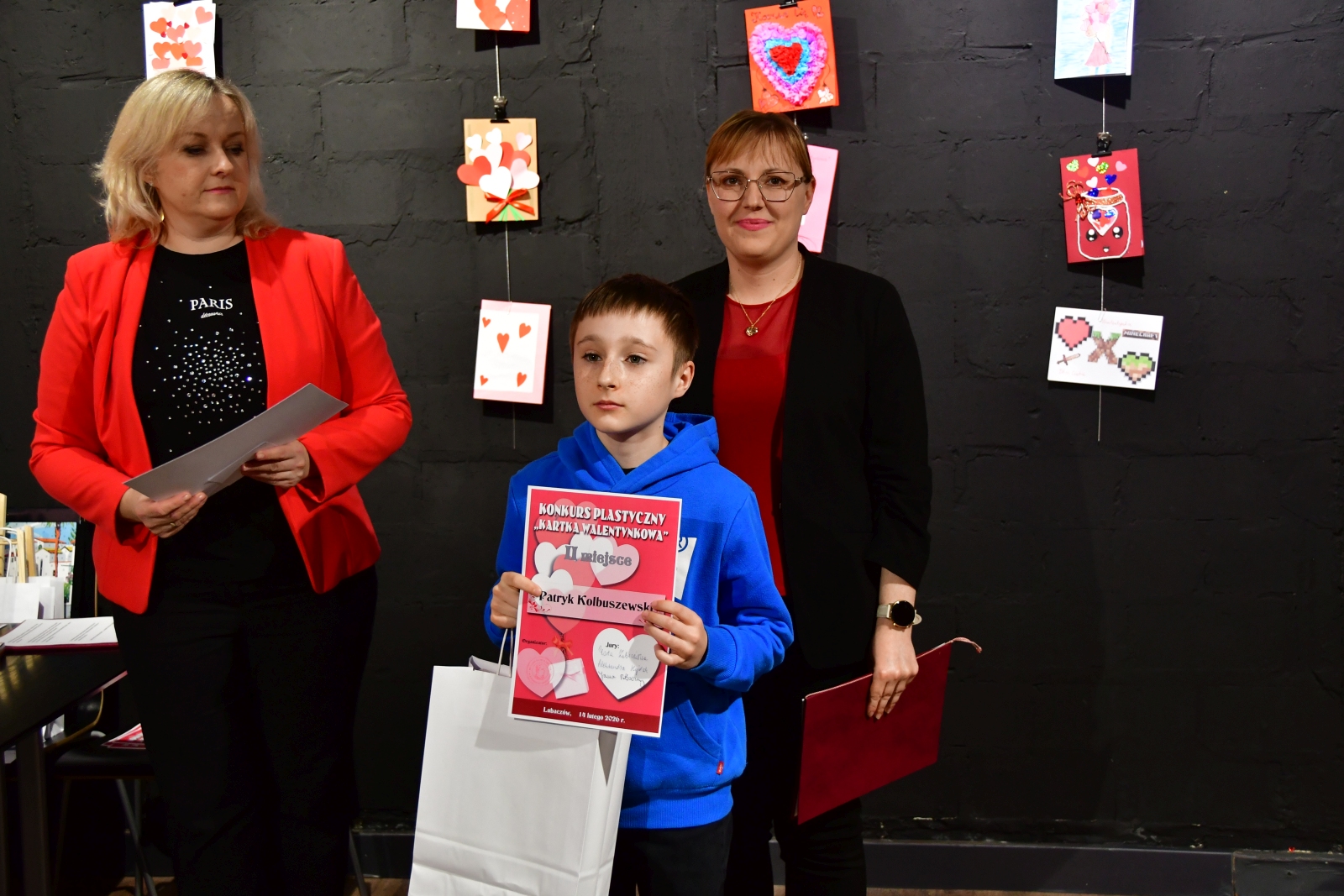 Obraz przedstawiający MDK Lubaczów: Wybrano najpiękniejsze Kartki Walentynkowe 