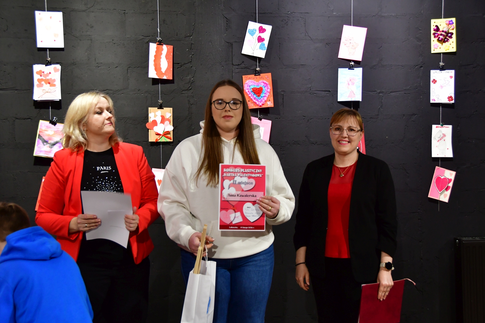 Obraz przedstawiający MDK Lubaczów: Wybrano najpiękniejsze Kartki Walentynkowe 