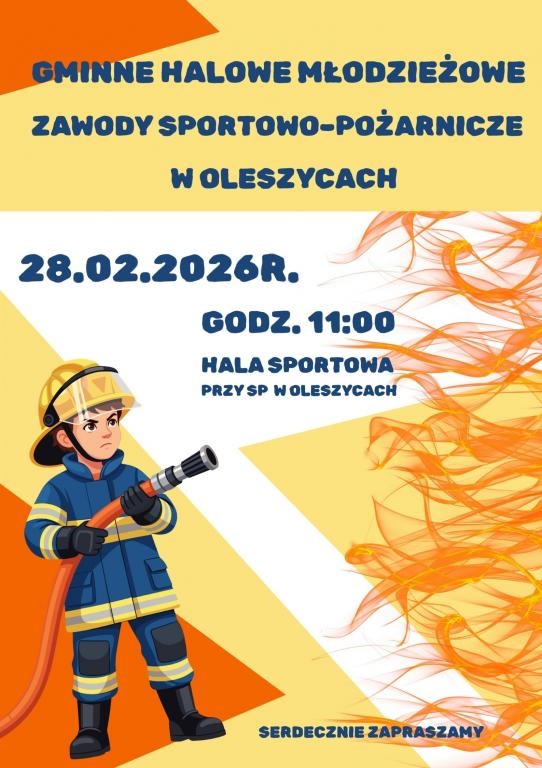 Obraz przedstawiający Młodzi strażacy staną do rywalizacji. Halowe zawody w Oleszycach