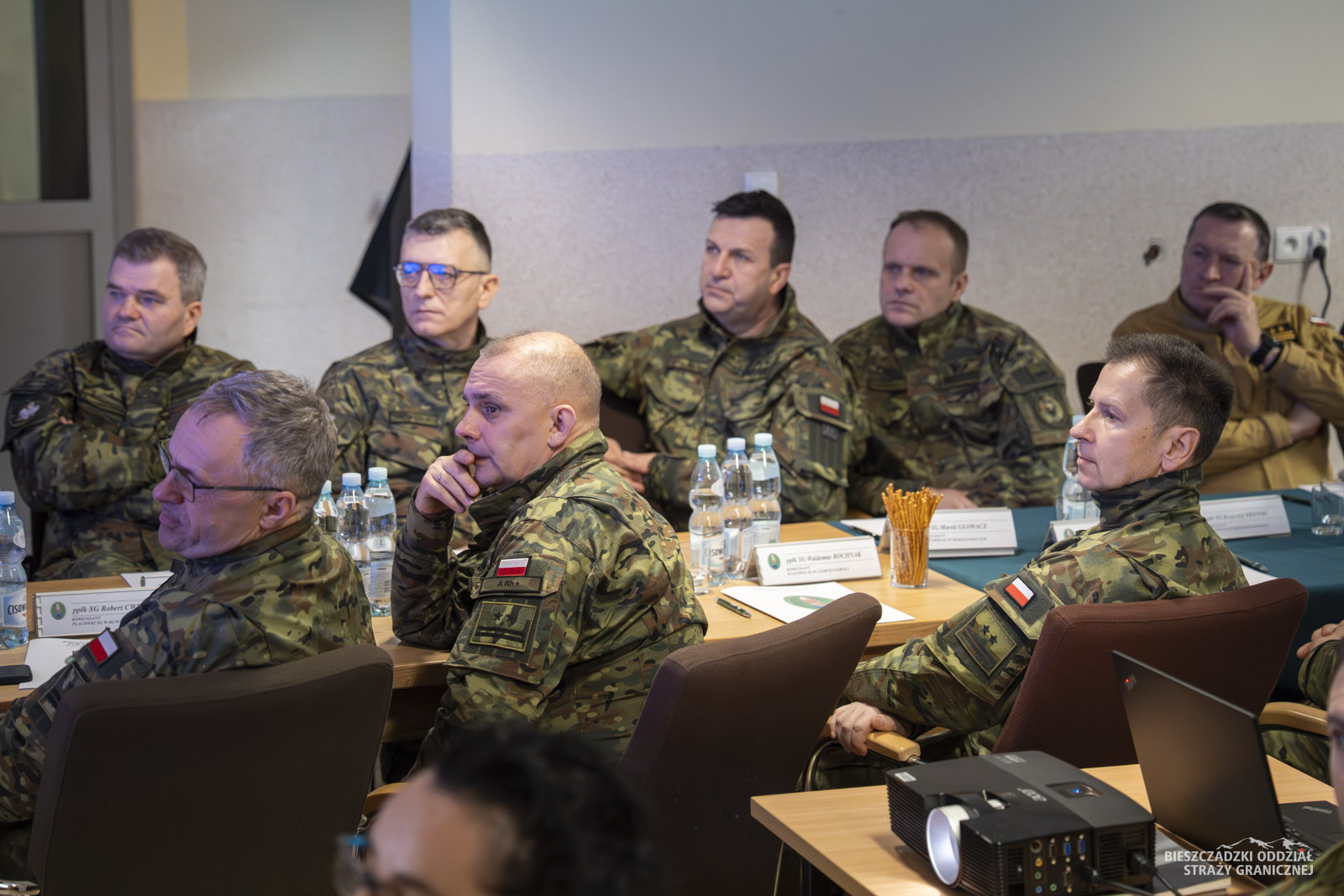 Obraz przedstawiający Odprawa roczna w Bieszczadzkim Oddziale Straży Granicznej