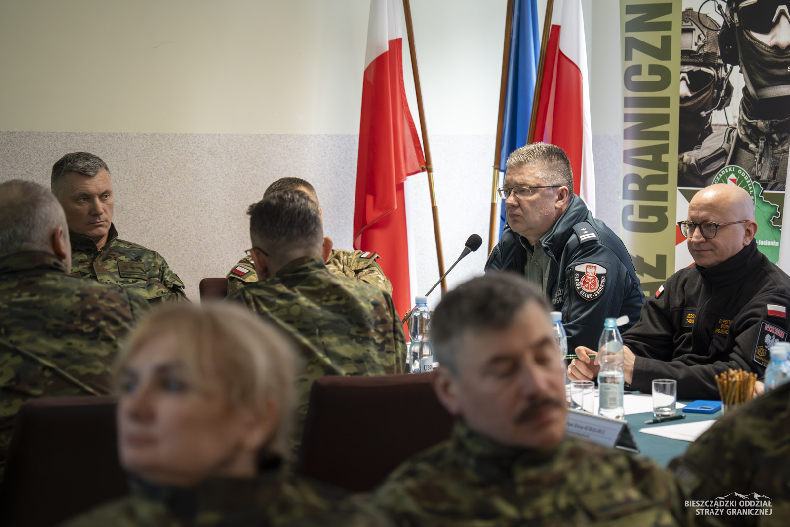 Obraz przedstawiający Odprawa roczna w Bieszczadzkim Oddziale Straży Granicznej