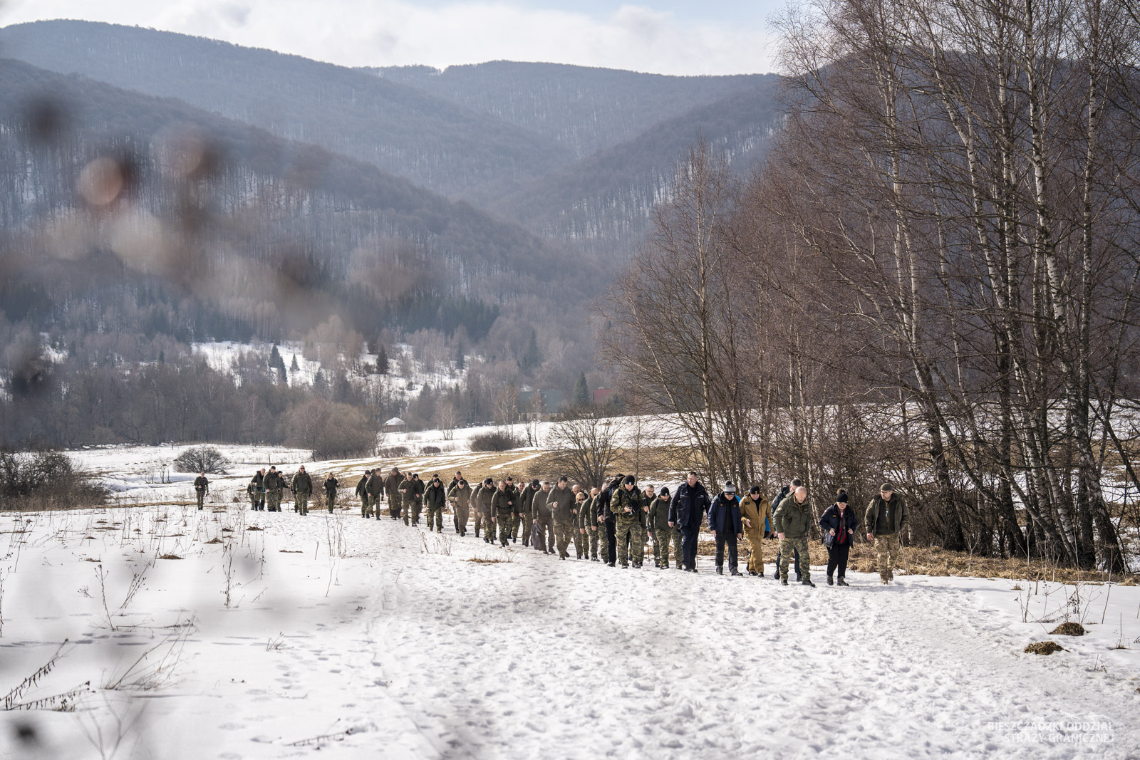 Obraz przedstawiający Odprawa roczna w Bieszczadzkim Oddziale Straży Granicznej
