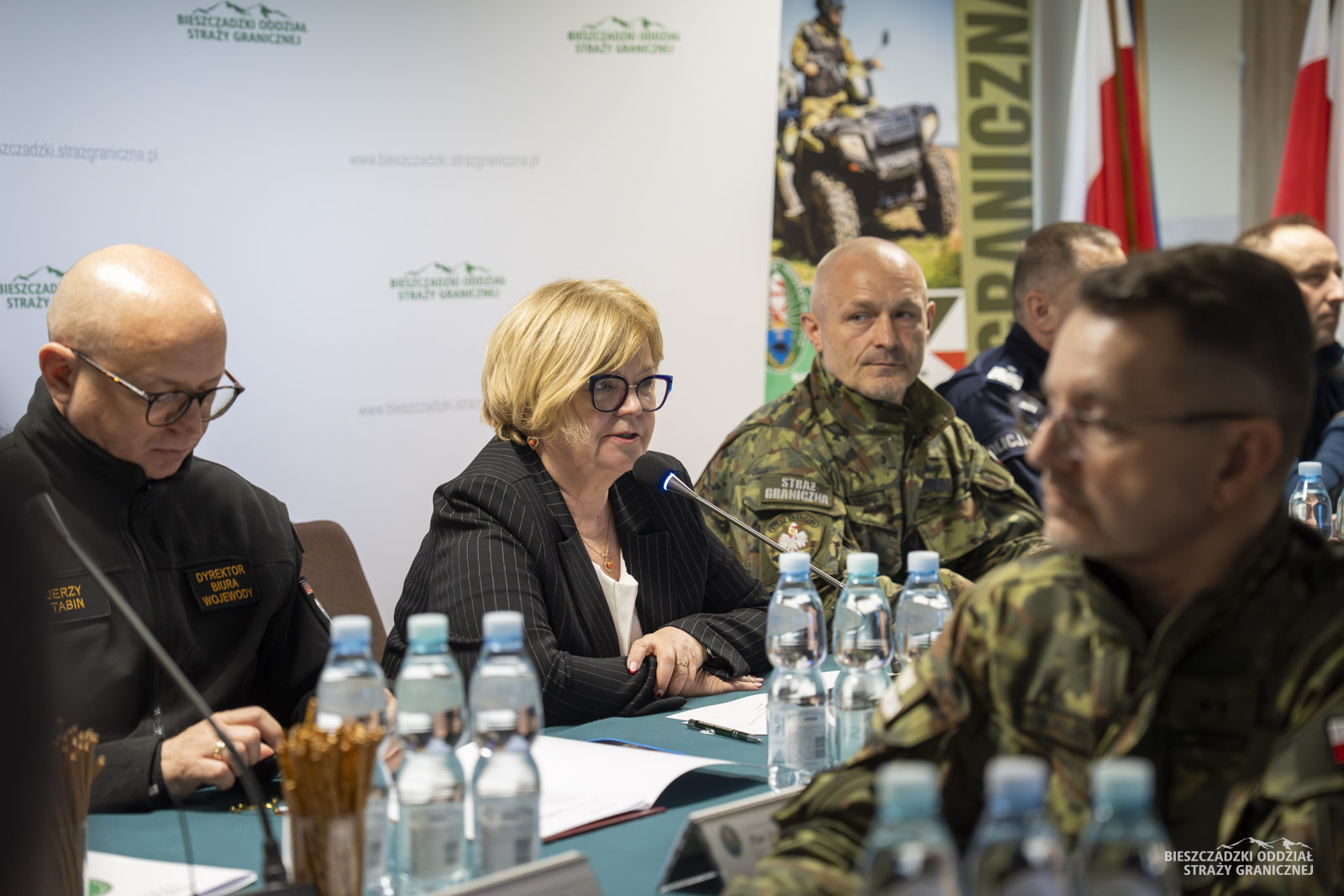 Obraz przedstawiający Odprawa roczna w Bieszczadzkim Oddziale Straży Granicznej