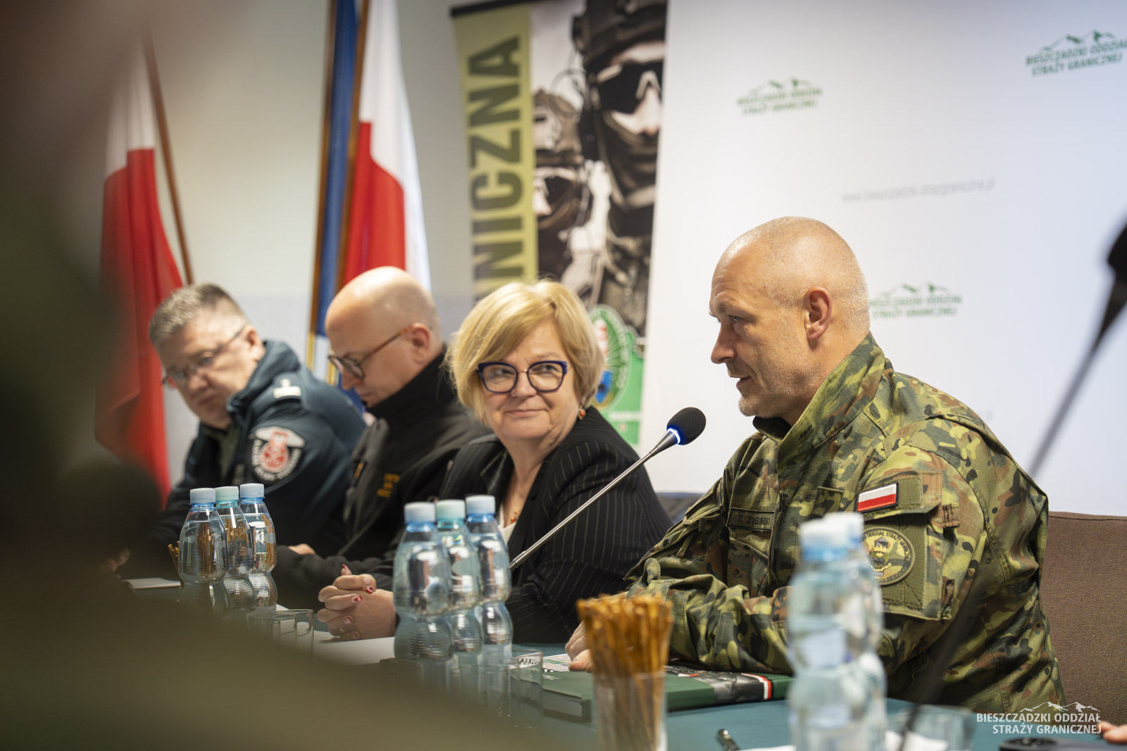 Obraz przedstawiający Odprawa roczna w Bieszczadzkim Oddziale Straży Granicznej