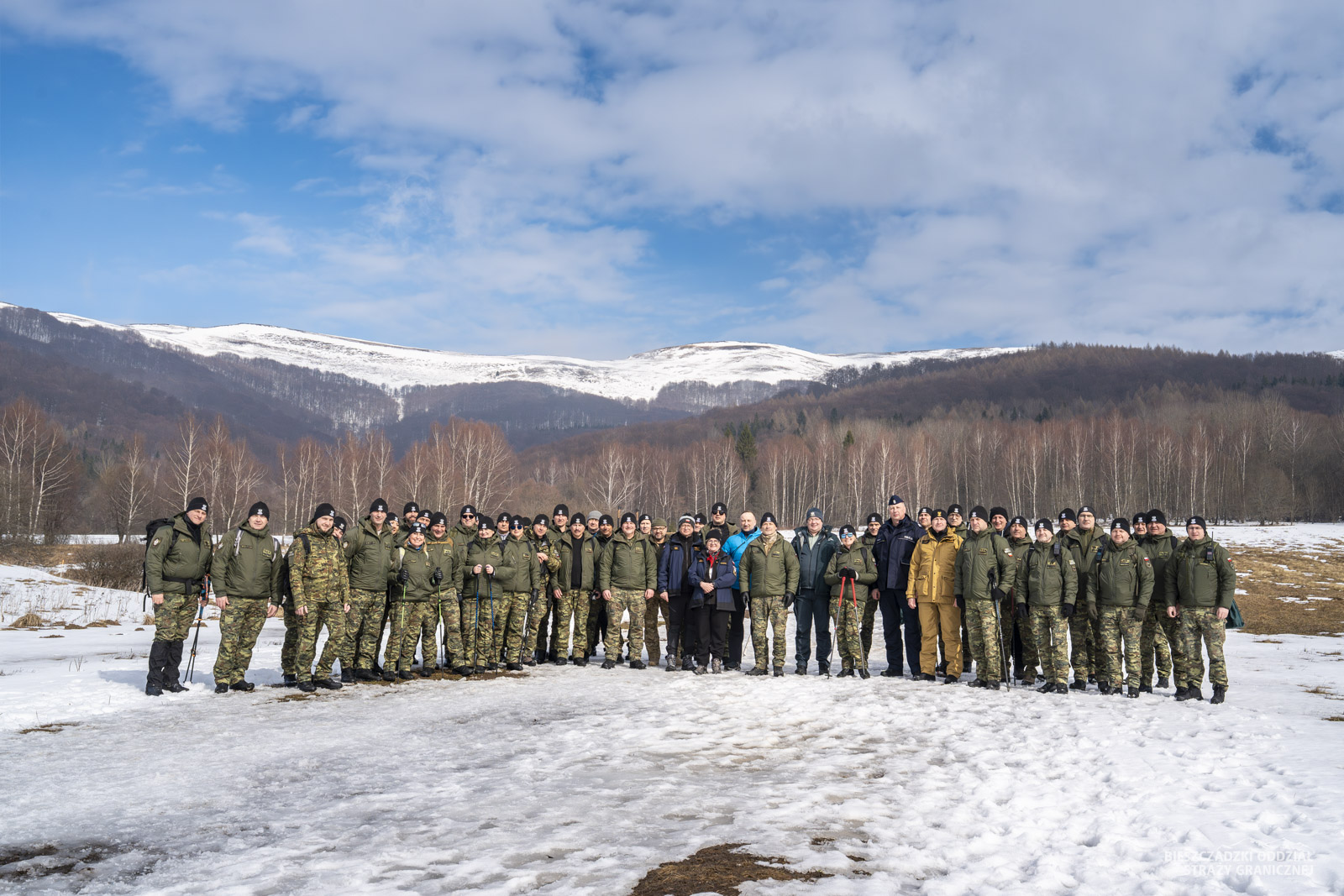Obraz przedstawiający Odprawa roczna w Bieszczadzkim Oddziale Straży Granicznej